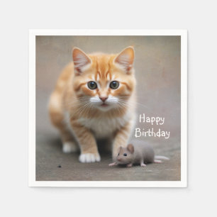 Kitten en Muis Servet