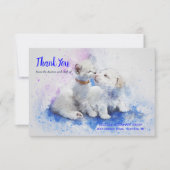 Kitten en Puppy Veterinary Dank u wel kaarten (Voorkant)