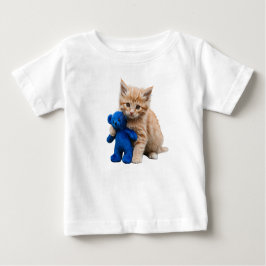 Kitten en Teddy Bear Baby T-SHIRT