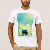 Kitten Flower Retreat T-shirt (Voorkant)