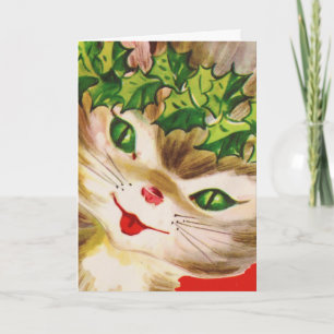 Kitten, Fröhliche Weihnachten! Feestdagen Kaart