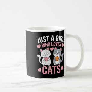 Kitten gewoon een meisje dat houdt van katten Shir Koffiemok