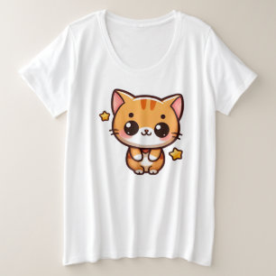 Kitten Grote Maat T-shirt