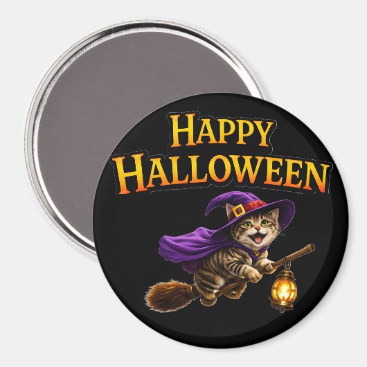 Kitten happy Halloween magnet Magneet (Voorkant / Achterkant)