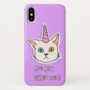 Kitten Hoesje-Mate Barely iPhone X Hoesje