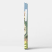  Kitten Illustratie met Gele Bloemen Case-Mate iPhone Case (Achterkant / Links)