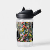 Kitten in de bloementuin waterfles (Links)