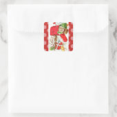 Kitten in Mailbox Kerst sticker (Tas)