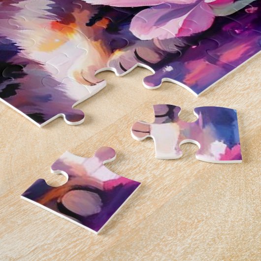 Kitten in vlinderbos avontuur legpuzzel (Zijkant)