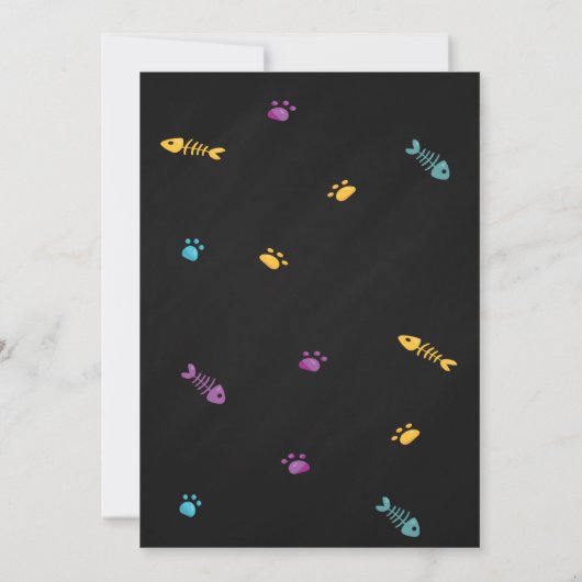 Kitten invitation anniversaire invitation Kitty in (Dos)