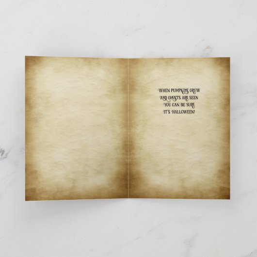 Kitten Jack-O-Lantern, Happy Halloween Schattige Kaart (Binnen)