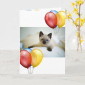 Kitten Kaart (Gele Bloem)