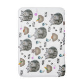 Kitten kat miauw badkamer badmat (Voorkant Verticaal)