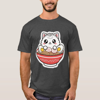 Kitten Kawaii Voedsel Kittens Sticker Pack grappig T-shirt