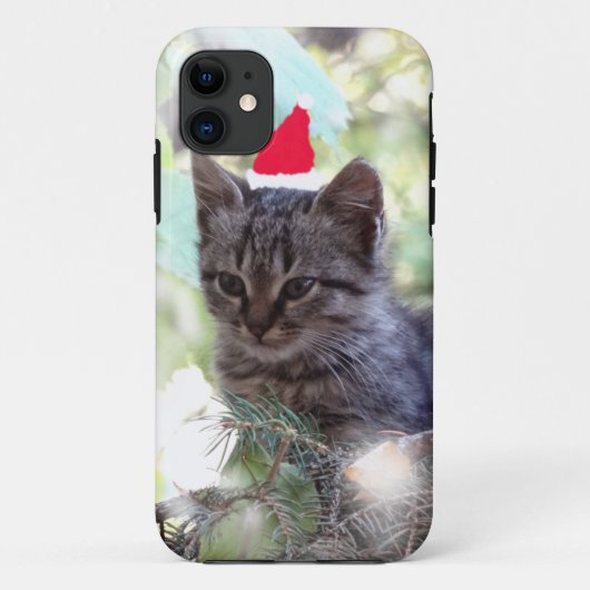 Kitten kerst iPhone 5/5S, nauwelijks daar Case-Mate iPhone Case (Achterkant)