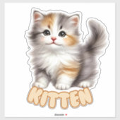 KITTEN - KINDERKAMER STICKER (Vel)