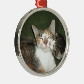 Kitten Kiss Metalen Ornament (Rechts)