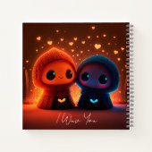 Kitten kunstwerk notitieboek (Achterkant)