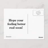 Kitten kus krijgen goed briefkaart (Achterkant)