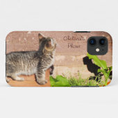 Kitten Lecture mur iPhone 5 Coque (Dos (Horizontal))