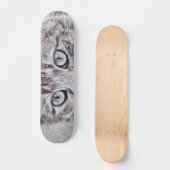 Kitten Love Cute Kitty Cat with Luminous Blue Eyes Skateboard (Voorkant)