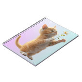 Kitten met bloem notitieboek (Linkerzijde)