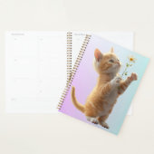 Kitten met bloem planner (Display)