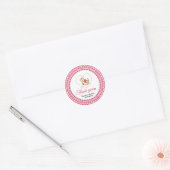 Kitten met Heart Crochet Dank je Sticker (Envelop)