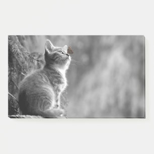 Kitten met vlindervriend post-it® notes