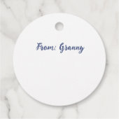 Kitten met wollen bal bedankjes labels (Achterkant)