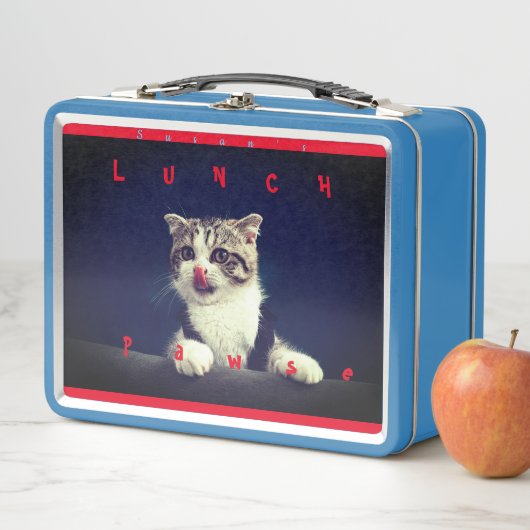 Kitten Metal Lunch Box (In situ)