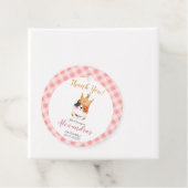 Kitten Miauw roze kroon meisje Kitty kat verjaarda Bedankjes Labels (In situ)