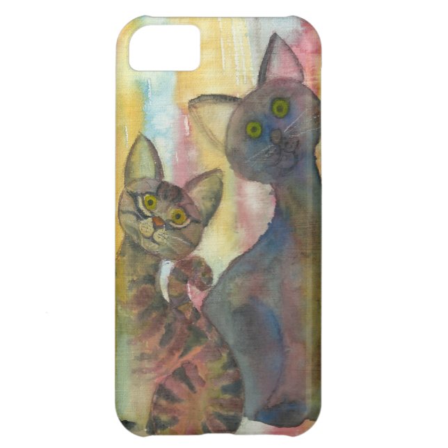 Kitten Monsters Waterverf Case-Mate iPhone Case (Achterkant)
