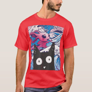 Kitten Neko Synthwave Japan 80s Manga Harajuku Ota T-shirt