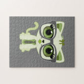 Kitten Nerd - Groen Legpuzzel (Horizontaal)