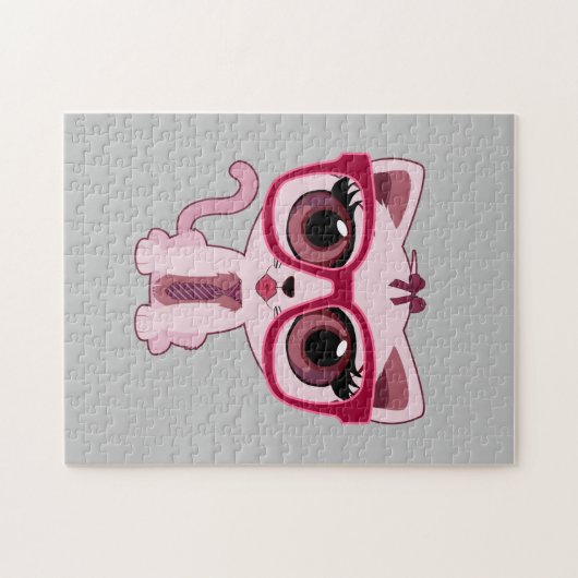 Kitten Nerd Legpuzzel (Horizontaal)