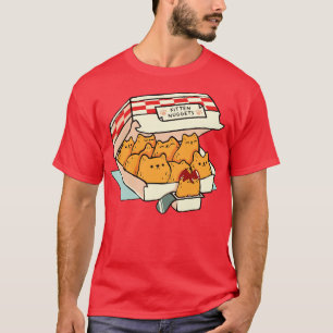 Kitten Nuggets Fast Food Cat van Tobe Fonseca T-shirt