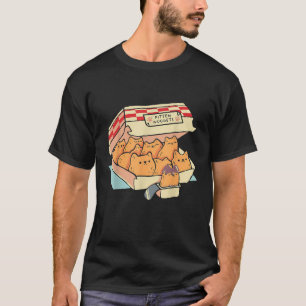 Kitten Nuggets Grappige Kat Cake Doos voor Mannen T-shirt