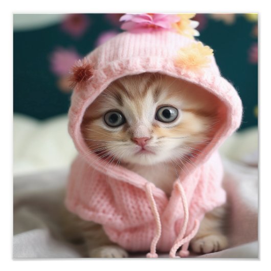 Kitten Nursery & Kinderkamer Prints Foto Afdruk (Voorkant)