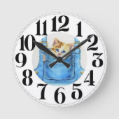 Kitten op de klok (Voorkant)