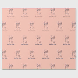 KITTEN-overlooppapier VOOR FACE MASK GEBRUIKEN Cadeaupapier