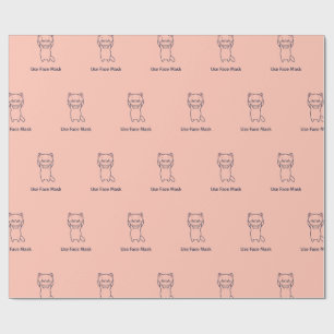 KITTEN-overlooppapier VOOR FACE MASK GEBRUIKEN Cadeaupapier