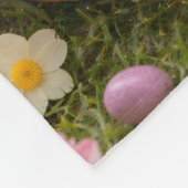 Kitten Photo Easter Eggs Pattern Fleece Deken (Hoek)