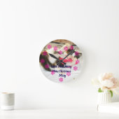 Kitten Photo Text Jingle Meows, Customize, Ronde Klok (Huis)