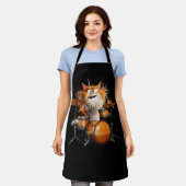 Kitten Rock Band Funny Kat Drummer Cat Playing D Schort (Gedragen)