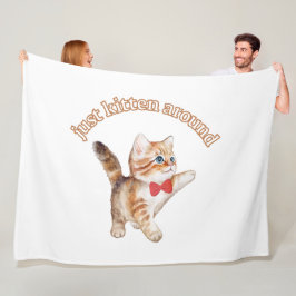 Kitten rond de deken