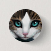 Kitten Ronde Button 3,2 Cm (Voorkant)