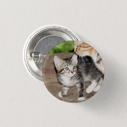 Kitten Ronde Button 3,2 Cm (Voorkant /achterkant)