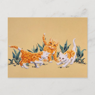 Kitten Spring Briefkaart