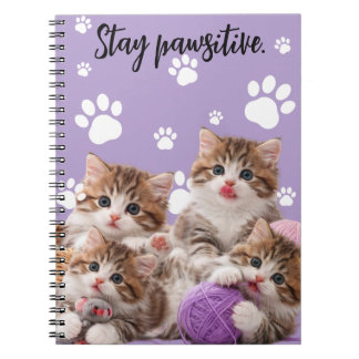 Kitten Stay Pawsitive Notebook Notitieboek